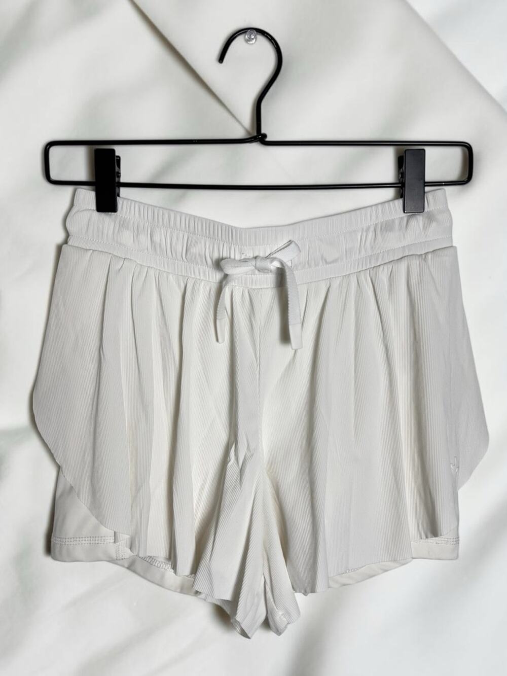 JoyLab White Double Layer Flowy Run Athletic Shorts Size XS
